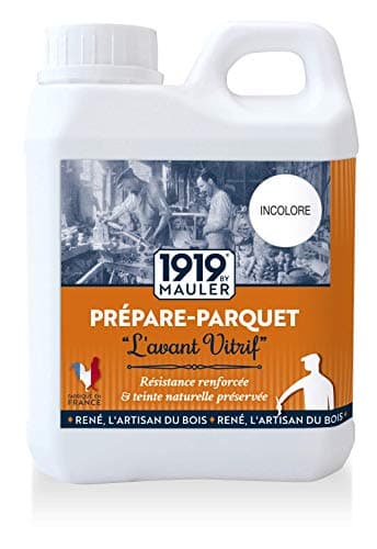 1919 by MAULER - Préparation de Parquet « L'avant Vitrif » - Incolore - Sous-couche Acrylique pour Vitrificateur - Phase Aqueuse - 5L