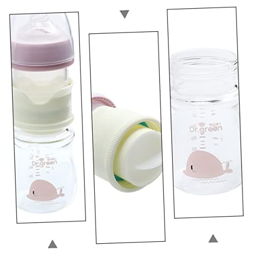 ibasenice Biberon Bébé Bouteilles Bébé Bouteilles Bébé En Verre De Lait Sucette Bébé Biberon Bébé Portable De Lait Enfant En Bas Âge De