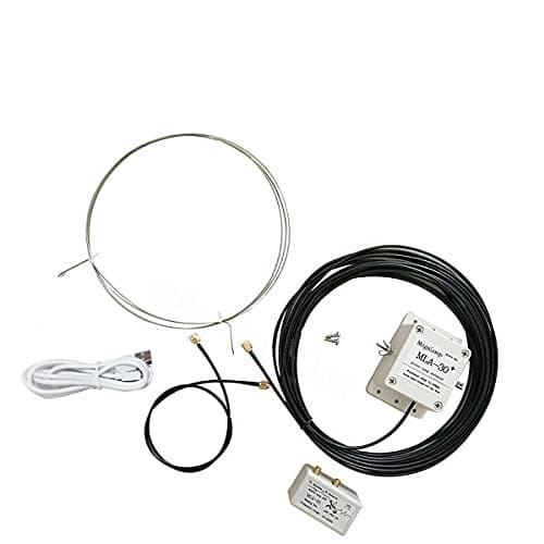 GutView MLA-30 + Plus Antenne de Boucle de Version de Mise à Niveau 0,5-30 MHz Anneau étanche à la Pluie antenne de réception Active Faible Bruit Onde Courte Moyenne