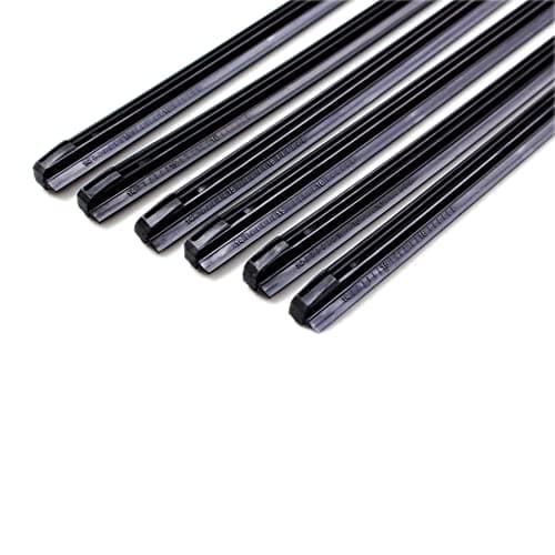 Tuokay, Essuie Glaces 24'', Bandes de Caoutchouc Spéciales pour Le Balai Conventionnel, Lame d'essuie-glace 2 Pièces * 600 mm * 8 mm