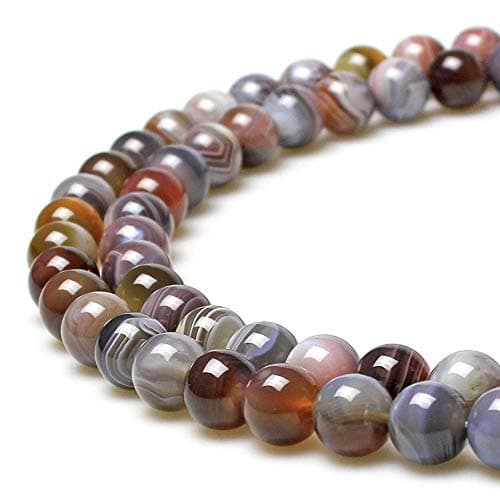 jartc Perles Rondes en Vrac en Agate Persane Naturelle 6mm pour Bijoux Bracelet Collier Accessoires