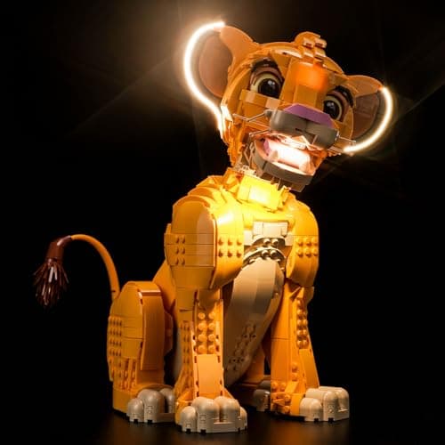 Kit d'éclairage LED pour Lego 43247 Disney Simba le Jeune Roi Lion (pas de Lego), kit d'éclairage décoratif pour Lego Young Simba le Roi Lion - Jouet créatif - Version standard