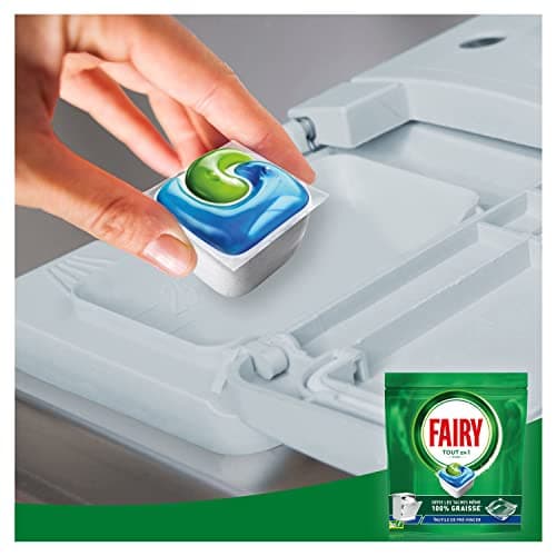 Fairy Original Tablettes Lave-vaisselle All In One, Regular, 116 Capsules, Efficaces Même Sur La Graisse Incrustée