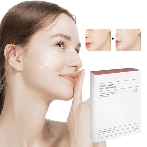 Biodance Mask Collagen Masque Real Deep Mask Masque Collagene Korean Anti-âge Mask Collagen Collagène Masque Soluble Masque Hydratant Hydratation Visage pour les Peaux Sèches Ternes Femmes (12pc)