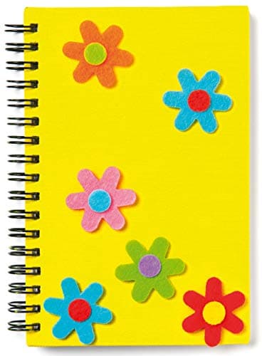 Baker Ross Fleurs autocollantes en Feutrine (Lot de 60) - Matériel créatif pour enfants et adultes