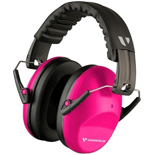 Vanderfields Casque Anti Bruit Adulte, Homme et Femme avec 26dB SNR - Réglable Pliable et Confortable Casque Protection Auditive pour Chantier, Bruit de l'aéroport, Feux d’Artifice, Travail
