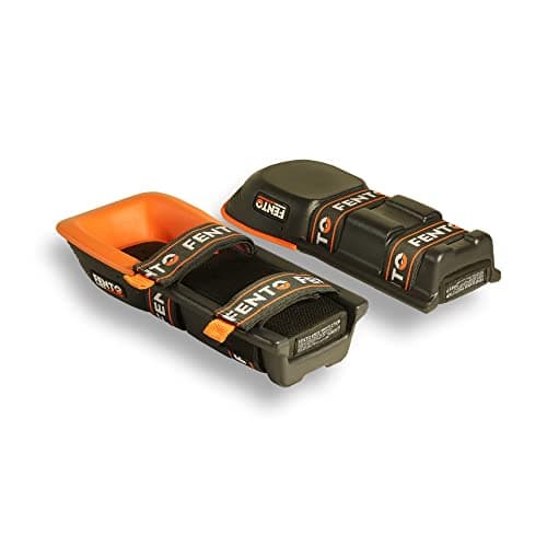 FENTO Max | Genouillères extra longues pour homme | Protection des genoux robuste avec sangles réglables | Genouillères confortables pour sols, travaux de construction, toiture et aménagement paysager