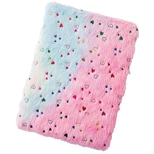 XANHOY Lot de 2 blocs-notes en peluche A 4 blocs-notes pour carnet de notes de voyage pour étudiant
