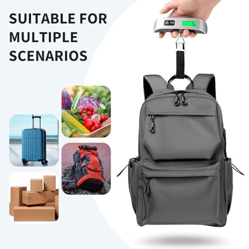 Blendura Pese Bagages de Voyage Pese Numérique pour Bagages, Balance Portable Pese Valise de Voyage, Balance Valise Tare Fonction, Balance Bagage MAX 50 kg/ 110lb pour Voyage