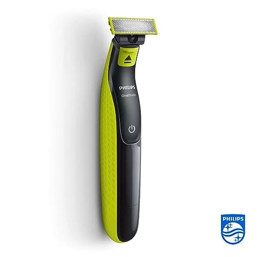 Philips OneBlade Authentique Visage + Corps - Tondeuse à barbe électrique, tondeuse corps et rasoir, 2 lames Original pour visage, 1 sabot 5-en-1 réglable, 1 kit pour le corps (modèle QP2824/30)
