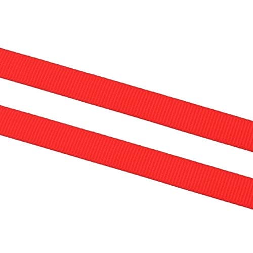 Perlin - 20 mètres de ruban gros grain rouge 10 mm à coudre pour scrapbooking