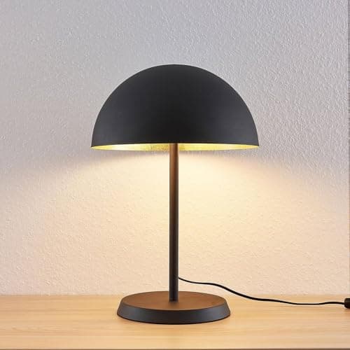 Lindby Lampe à poser Idalene (Moderne) en Noir Métal e. a. pour Salon & Salle manger (à 2 lampes, E27),