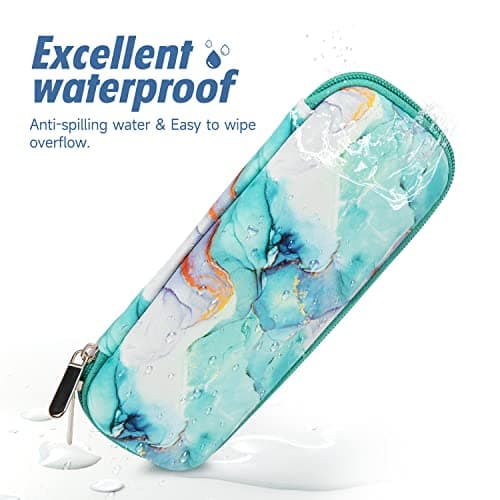 YOUSHARES Pochette Isotherme Insuline -Trousse Isotherme Medicament pour Stylo d'insuline, Seringues, Aiguilles et d'autres Accessoires Medicaux pour Diabétique avec 2 Sac de Glace(Marbre Vert)