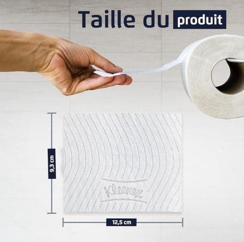 Papier toilette 2 épaisseurs Kleenex 8438 - 96 petits rouleaux x 250 feuilles (24 000 au total)