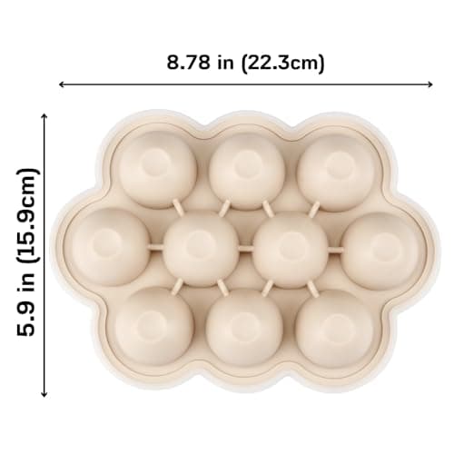 PandaEar Lot de 2 Plateaux de Congélation pour Aliments pour Bébé avec Couvercles, Plateau d'Alimentation et Anneau de Dentition en Silicone, Bac à Glace pour Nourriture Maison pour Bébé