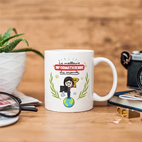 Mugffins Mug/Tasse Informaticienne (Meilleur du Monde) - Idées Drôles Informatique