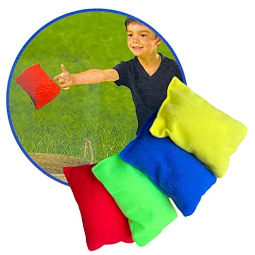 MIJOMA Kit de jeu d'extérieur 18 pièces pour enfants - Jeu de lancer - Jeu de course à 3 jambes