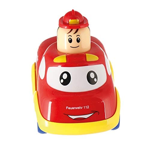 Bieco Voiture Bebe Pompiers | Voiture Friction Push and Go | Tut Tut Bolide Voiture | Petite Voiture Bebe 1 an Tutute Bolide Voiture Pat Patrouille Jouet Voiture Bebe Voiture Bébé Voiture pour Bebe