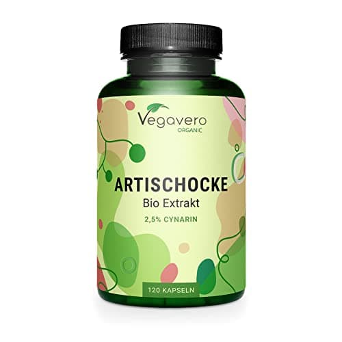 Artichaut BIO | Origine FRANCE | 2000 mg (extrait 20:1) par dose | 2,5% cynarine | Sans Additifs | Dépuratif Foie + Digestion | Testé en Laboratoire | 120 gélules | Artichoke Extract | Vegavero®