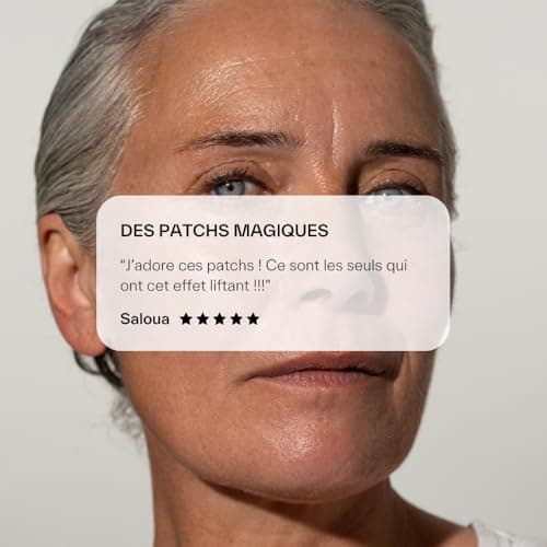 DAY+ | Patchs Yeux Anti-Âge | Comble les rides & ridules, Tonifie le contour de l'œil | Regard rajeuni | Acide Hyaluronique, Carambole, Provitamine B5 | 97% d'ingrédients naturels | Pack de 3 paires