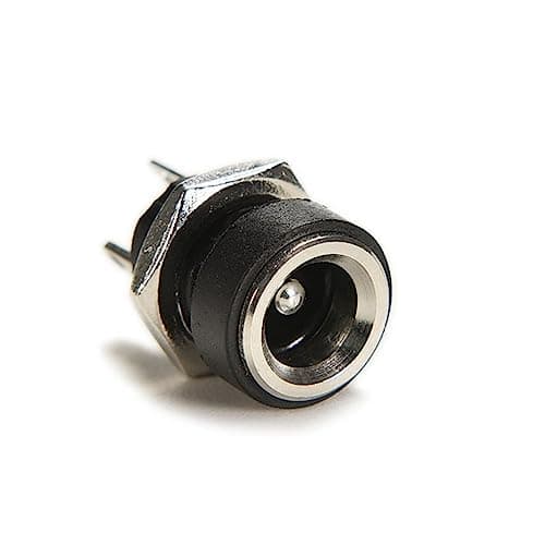 PLABBDPL 10 Pièces Mini Prise 12 Volt Femelle Connecteur 5.5mm x 2.1mm Alimentation Fiche à Souder, 5,5 x 2,1 mm DC Connecteur Jack Femelle 2 Broches Connecteur Monté sur Panneau