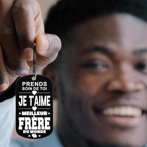 Allpeak Cadeau Frere Cadeau Homme - 2024 Le Grand Frère Porte Clef Cadeau Anniversaire Frere, Cadeau Frere Noel, Idee Cadeau Homme, Cadeau Homme Anniversaire, Cadeau Homme Original, Idée Cadeau Homme