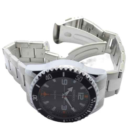 SHMIOU Montre parlante française pour Aveugle Senior malvoyant Unisexe Homme Femme Parlant Bracelet en Acier Inoxydable Montre-Bracelet avec Alarme
