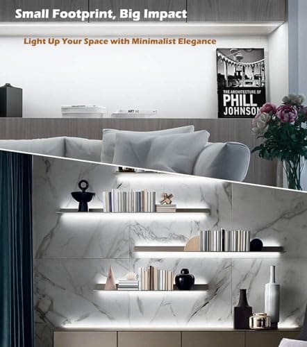 Éclairage LED sous l'armoire, 8 pcs, 30 cm, V-Shape, 16 Watts, 1600 Lumens, Blanc Pur (6000K), Design Élégant, Illumination Ultra-Lumineuse
