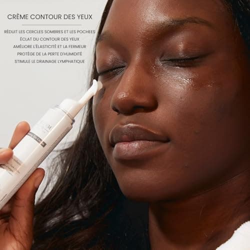 Kleem Organics Gel Bio Contour des Yeux Anti-Âge – Réduit Rides, Cernes, Poches et Pattes d'Oie – Enrichie en Peptides, Niacinamide et Acide Hyaluronique – Hydratant Naturel 15 ml