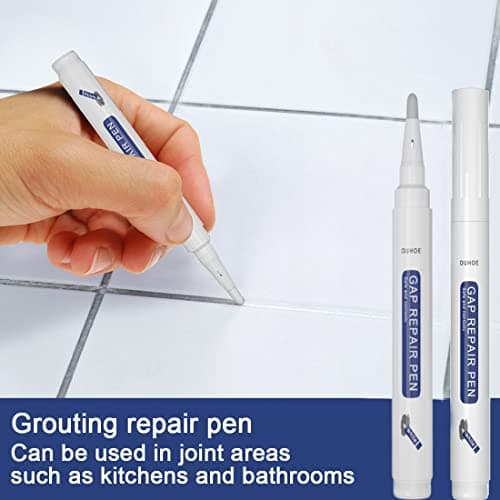 XPEX Lot de 4 Bâtons De Coulis Blancs Pour Carrelage Mural, Peinture Carrelage Salle De Bain,peinture Carrelage Cuisine