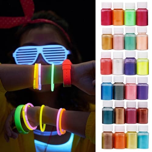 iSpchen Résine époxy couleur mica poudre résine époxy couleur pour savon couleur fabrication de bijoux vernis à ongles résine époxy fabrication de bougies bombes de bain slime rose clair