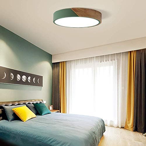 minifair Plafonnier LED rond à gradation trichromatique,Green,40cm