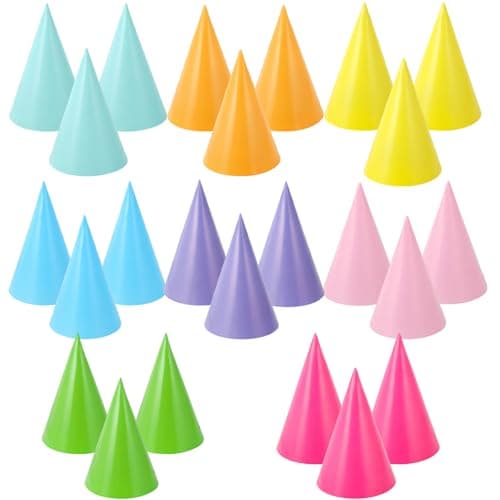 UILYNIU 24 Pièces Chapeau Anniversaire Kit Chapeau de Couronne D'anniversaire Colorées de Fête Pour Anniversaire Party, Fêtes de bébé Accessoires de jeu de fête amusant (24 pcs)