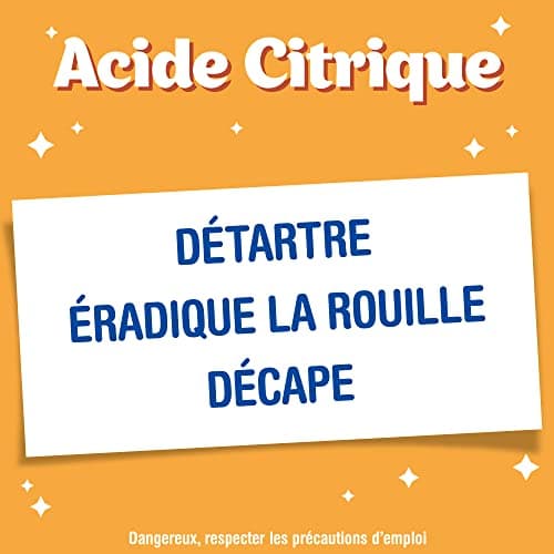 St Marc Acide Citrique Nettoyant Multi-Usage 100% d'Origine Naturelle - 500 g