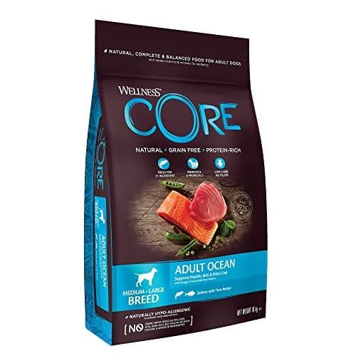 Wellness Core Ocean, Croquettes pour Chien de Grande et Moyenne Taille, Naturelles et Sans Céréale, Saumon/Thon, 10 kg