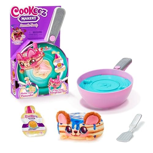 Cookeez Makery Pancake Treatz, Fais Apparaître Une Peluche Parfumée, Place Le Mélange sur la Poêle et Retourne Le Pancake : Une Peluche Parfumée Interactive Apparaît, Quelle Surprise Vas-Tu Créer