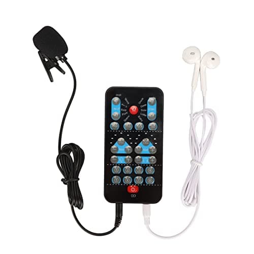 Changeur de Voix Portable, Carte Son Portable Mini Dispositif de Changement de Voix avec 8 Effets Sonores Fixes, Mini Dispositif de Changement de Voix Ghostface Changeur de Voix
