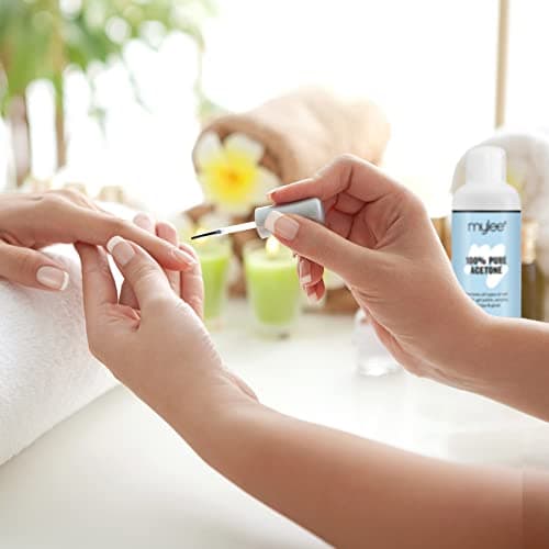 Mylee Acétone 100 % Pure Dissolvant Pour Ongles De Qualité Supérieure Enlève Le Gel UV/LED (300ml)