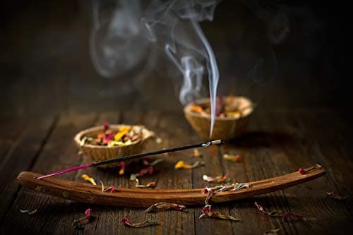 Auroshikha - 100 Bâtons d'encens - Lot de 10 boîtes: Patchouli, Sauge, nag Champa, Jasmin, Lavande, musc, myrrhe, Oliban, Rose, Bois de Santal (10 parfums - Set 1)