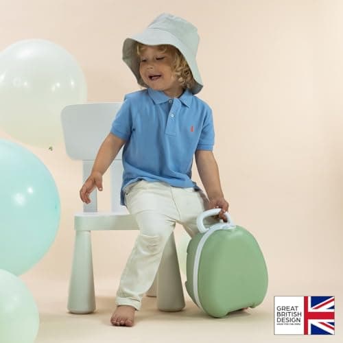 My Carry Potty - Pot de Voyage Vert Pastel, Meilleur Siège de Toilette Portable pour les Tout-Petits et les Enfants à Emporter Partout