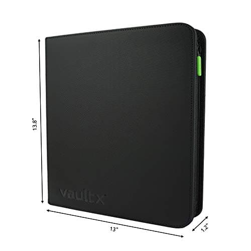 Vault X Premium eXo-Tec Classeur avec Fermeture éclaire – Album Classeur pour Cartes à Collectionner, Jeux de Cartes, Trading Card – 12 Poches – 480 Poches pour TCG