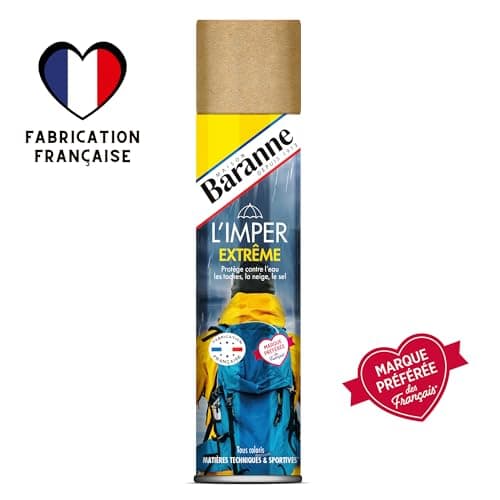 Baranne - Spray Imperméabilisant Extrême | Bombe hydrofuge | Protection Multi-Surfaces I Tâches, Traces I Protège de la Pluie | 300ml