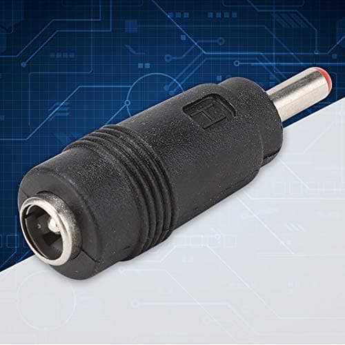 Bewinner 5PCS DC 3 à 24 V Mini Adaptateurs d'alimentation, 5.5 x 2.1 Femelle à 3.5 x 1.35MM Mâle Adaptateur CC Connecteur Audio & Vidéo Routeur Convertisseur de Puissance, Noir