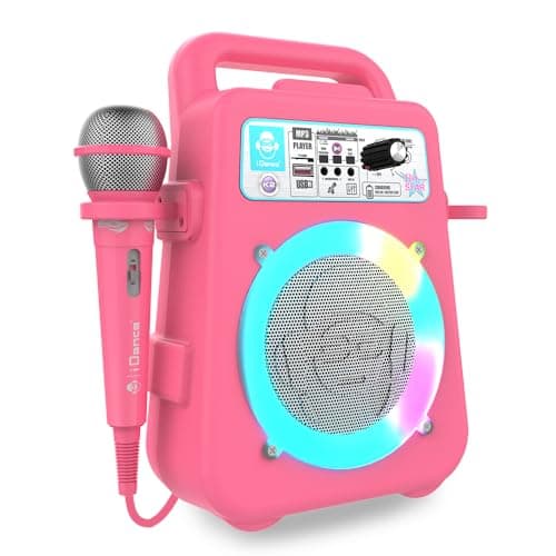 Idance K2V2 Machine à karaoké - Haut-Parleur de fête Bluetooth avec Microphone