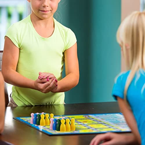Toddmomy 32 Pièces Pièces De Jeu De Société Pièces D'échecs De Pion en Bois Multicolores Composants Marquages ​​De Table pour Jeux De Société Pièces De Table De Pion Assorties Pièces De
