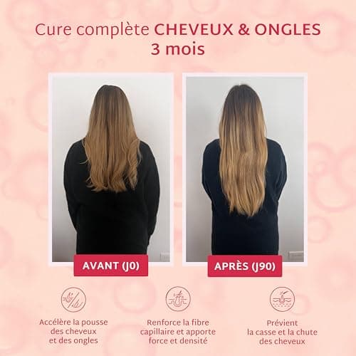 Mium Lab - Cure 21 jours - Pousse & Fortification Cheveux et des Ongles - Cliniquement testé & Hautement dosé (10000% Biotine) | Gummies Goût Fruits Rouges Sans Sucre | Fabriqués en France