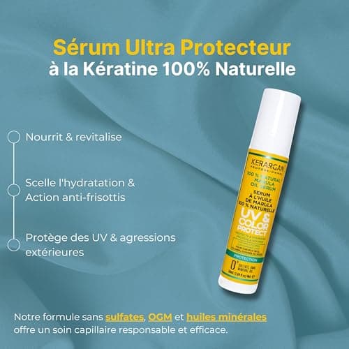 KERARGAN - Sérum Solaire Cheveux Marula Flacon Airless - 50ml