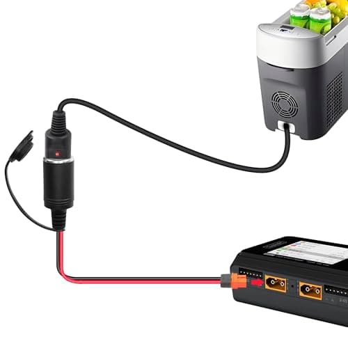 GINTOOYUN Câble d'alimentation 14 AWG femelle vers XT60I-F Prise allume-cigare femelle vers XT60I-F Prise allume-cigare femelle vers XT60I-F pour réfrigérateurs de voiture, chargeurs d'équilibre, etc.