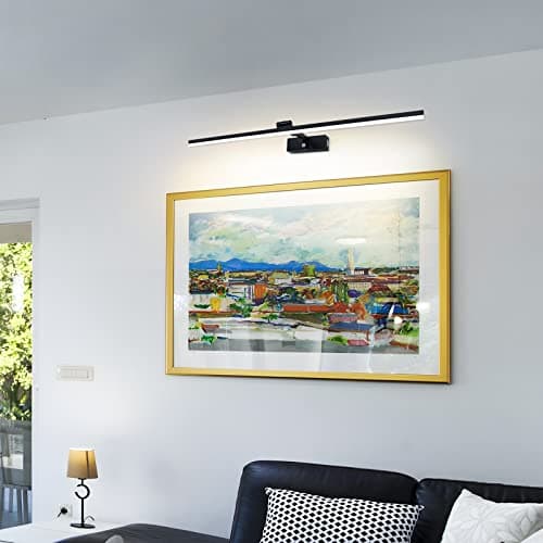 TYhogar Lampe Miroir LED Salle de Bain 80cm 3 réglages de température de couleur Murale Salle de Bain 180° Rotatif Applique Murale 1820LM 16W IP44 Intérieure Lampe pour Tableau 3000K/4500K/6000K