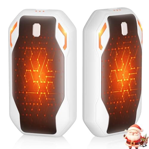 Chauffe Main Rechargeable 2 Pack, 6000mAh Chaufferette Main Reutilisable avec 3 Modes de Chauffage Réglables Portable Chauffe Main Electrique Cadeau de Noël pour Camping, Golf, Randonnée